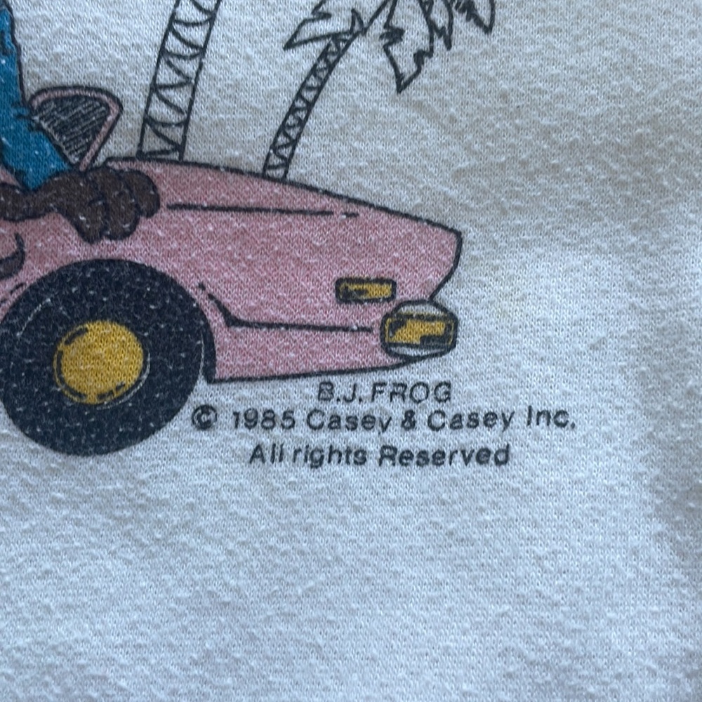 VINTAGE Jane Colby Miami Mice Sweatshirt Size Small - Picture 4 of 5